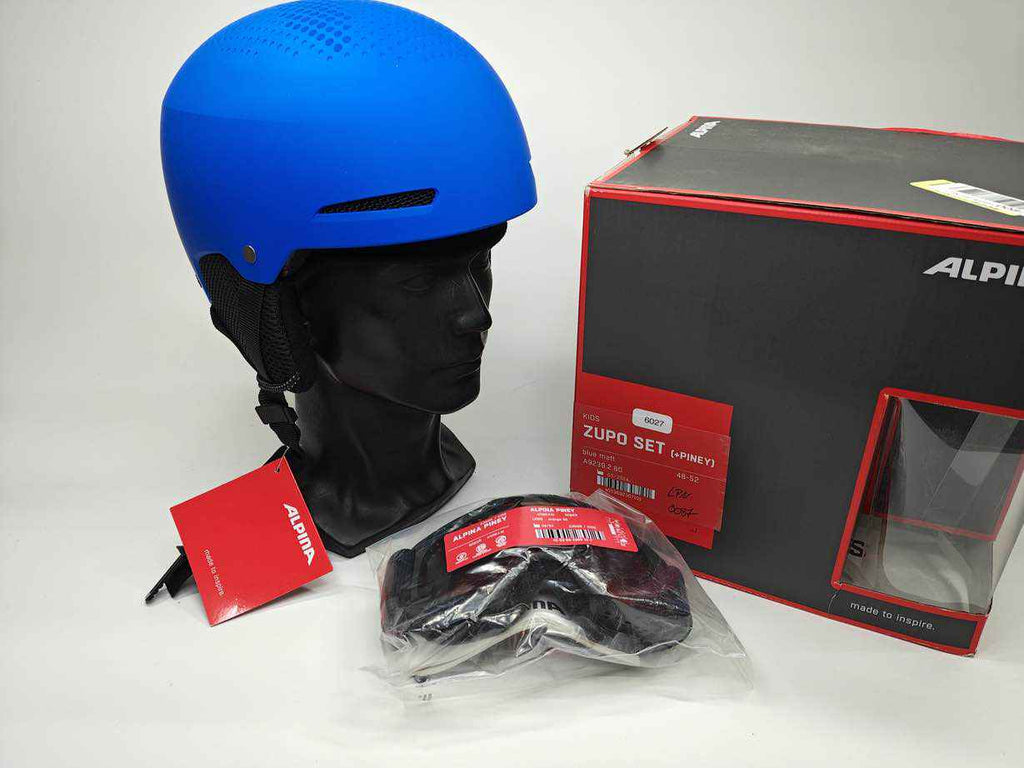 ALPINA ZUPO SET (+PINEY) Skihelm - Größe 48-52 cm #6027