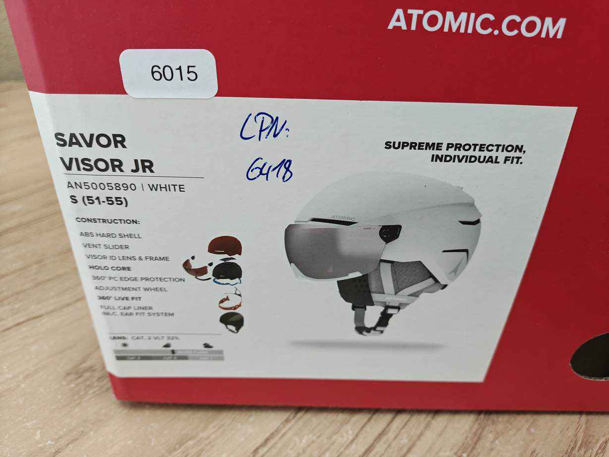 ATOMIC SAVOR VISOR JR Skihelm - Größe 51-55 cm #6015
