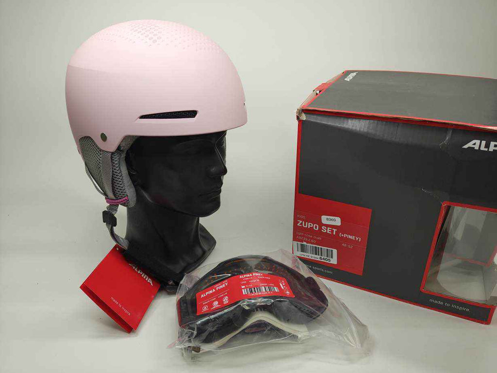 ALPINA ZUPO SET (+PINEY) Skihelm - Größe 48-52 cm #8369
