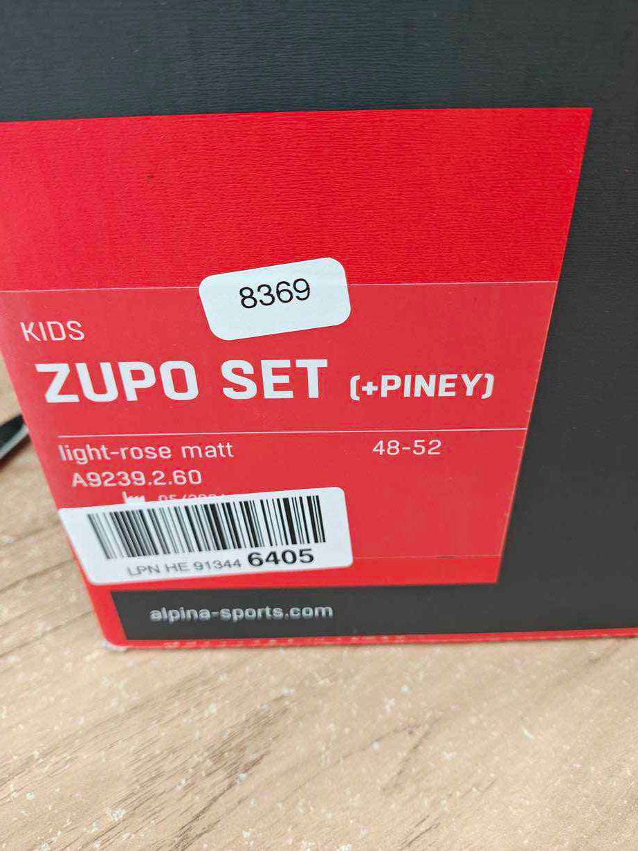 ALPINA ZUPO SET (+PINEY) Skihelm - Größe 48-52 cm #8369