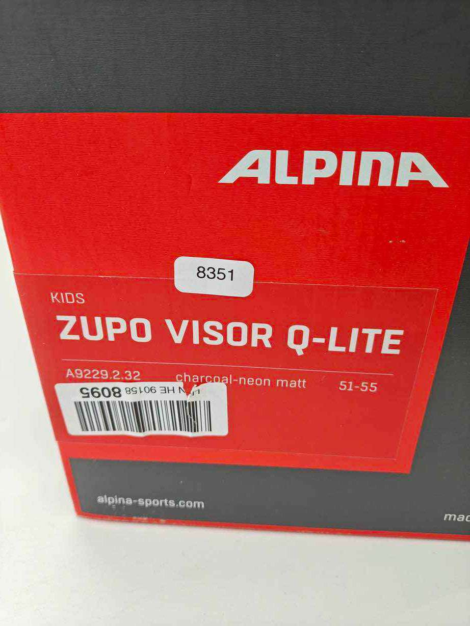 ALPINA ZUPO VISOR Q-LITE Skihelm - Größe 51-55 cm #8351