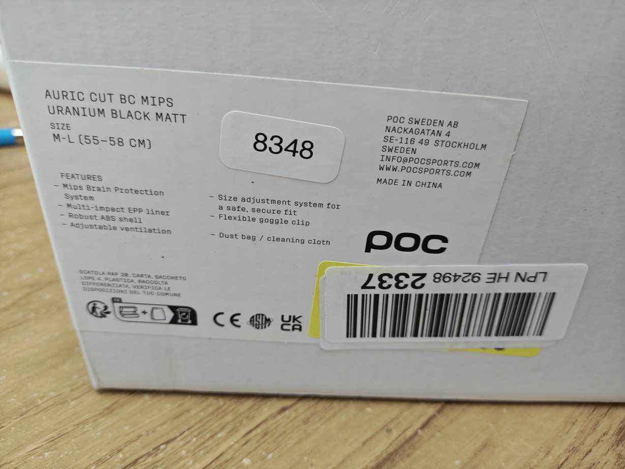 POC Auric Cut BC MIPS Skihelm - Größe 55-58 cm #8348