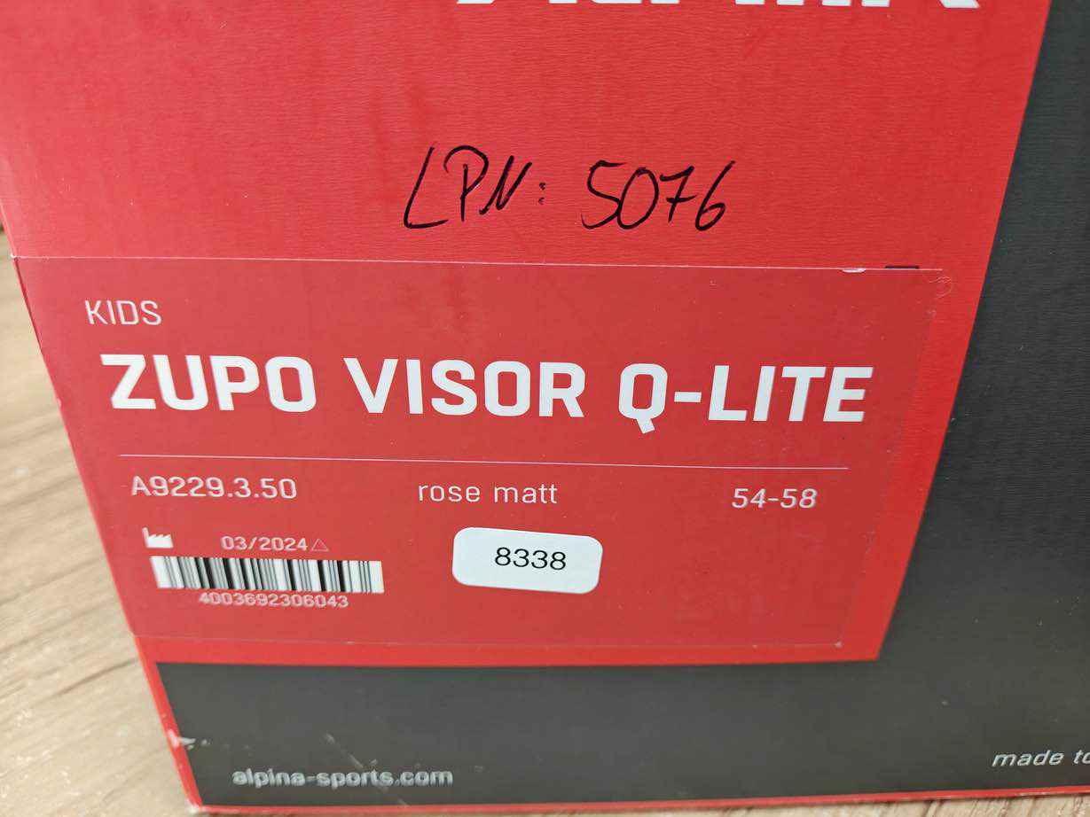ALPINA ZUPO VISOR Q-LITE Skihelm - Größe 54-58 cm #8338