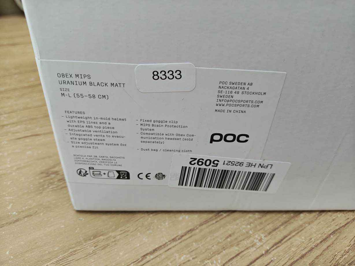 POC Obex MIPS Skihelm - Größe 55-58 cm #8333