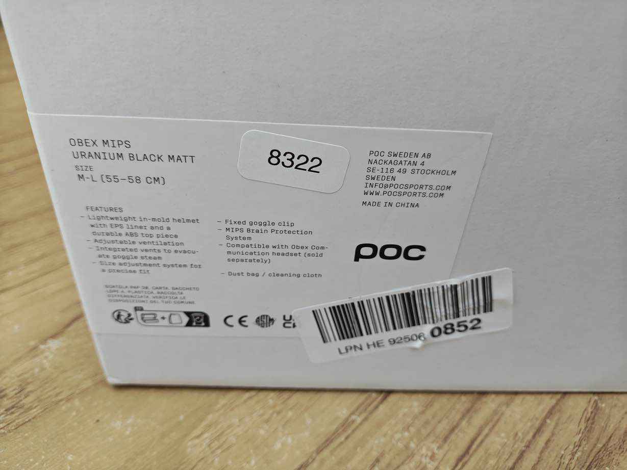POC Obex MIPS Skihelm - Größe 55-58 cm #8322