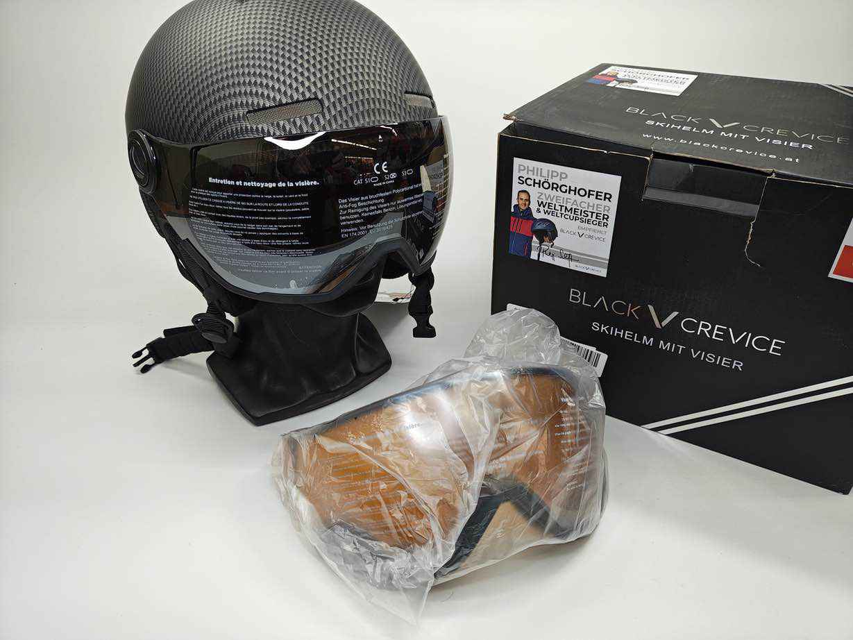 BLACK CREVICE Erwachsenen Skihelm - Größe 54-57 cm #8315