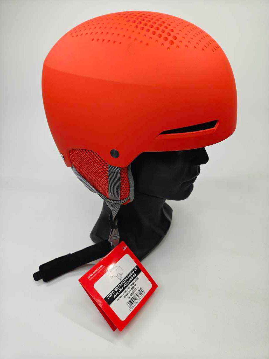 ALPINA ZUPO SET (+SCARABEO JR.) Skihelm - Größe 51-55 cm #8306