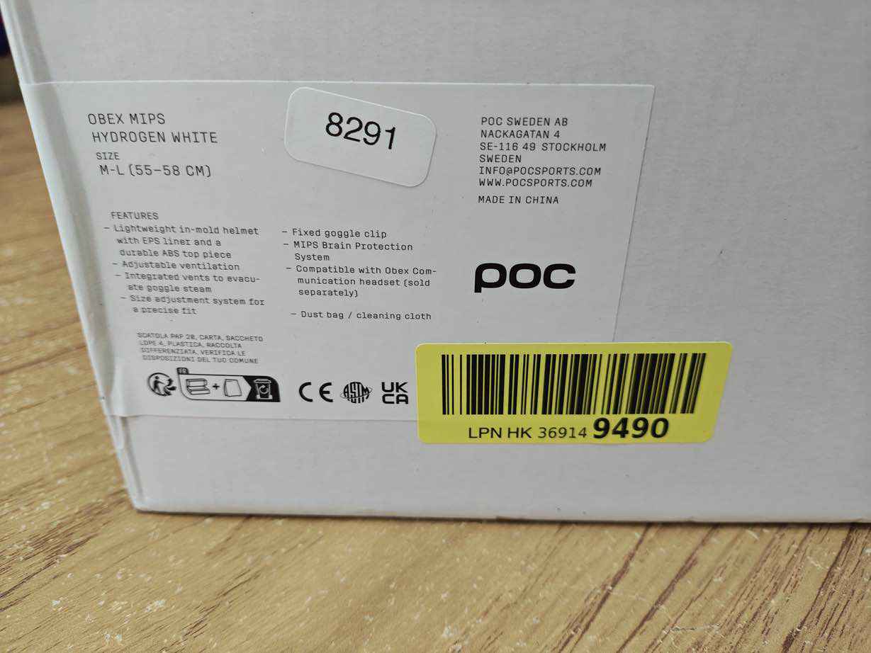 POC Obex MIPS Skihelm - Größe 55-58 cm #8291