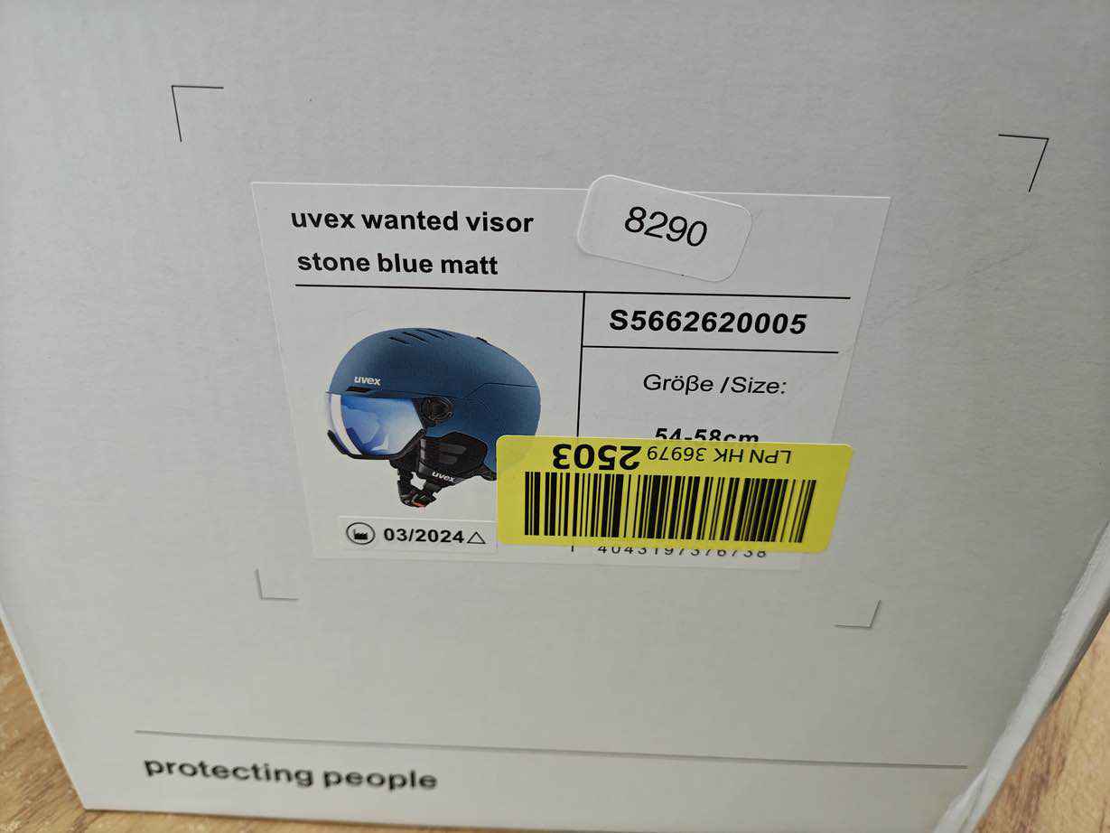 uvex Wanted Visor Skihelm - Größe 54-58 cm #8290
