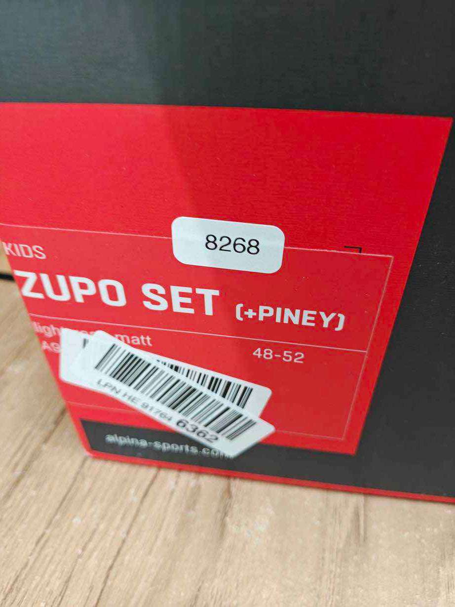 ALPINA ZUPO SET (+PINEY) Skihelm - Größe 48-52 cm #8268