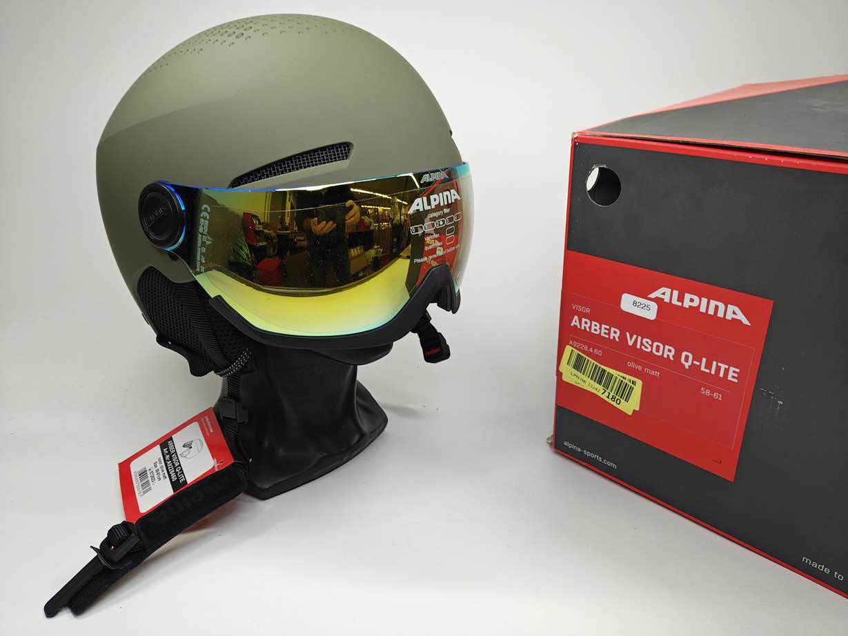 ALPINA ARBER Visor Q-LITE Skihelm - Größe 58-61 cm #8225