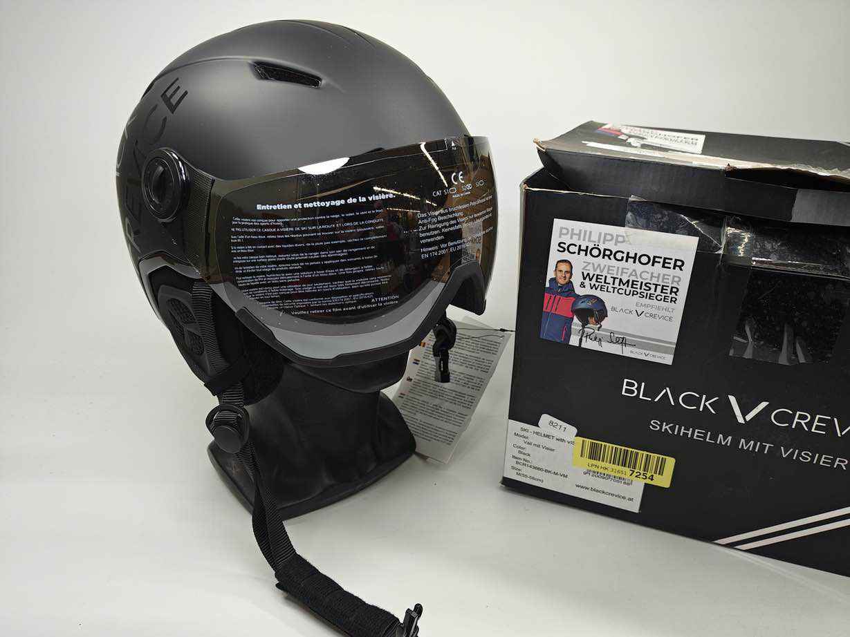 BLACK CREVICE Vail mit Visier Skihelm - Größe 55-58 cm #8211