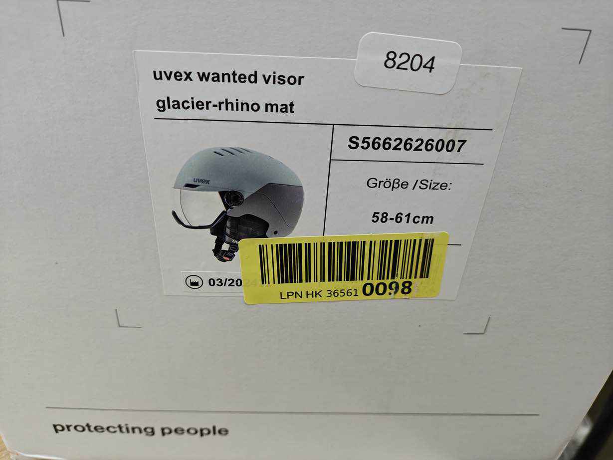 UVEX Wanted Visor Skihelm - Größe 58-61 cm #8204