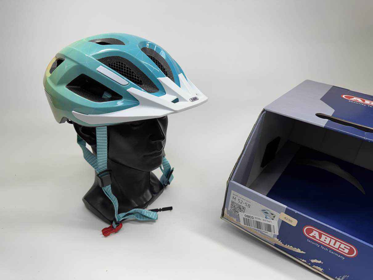 ABUS Aduro 2.0 blue art Fahrradhelm - Größe 52-58cm #4239