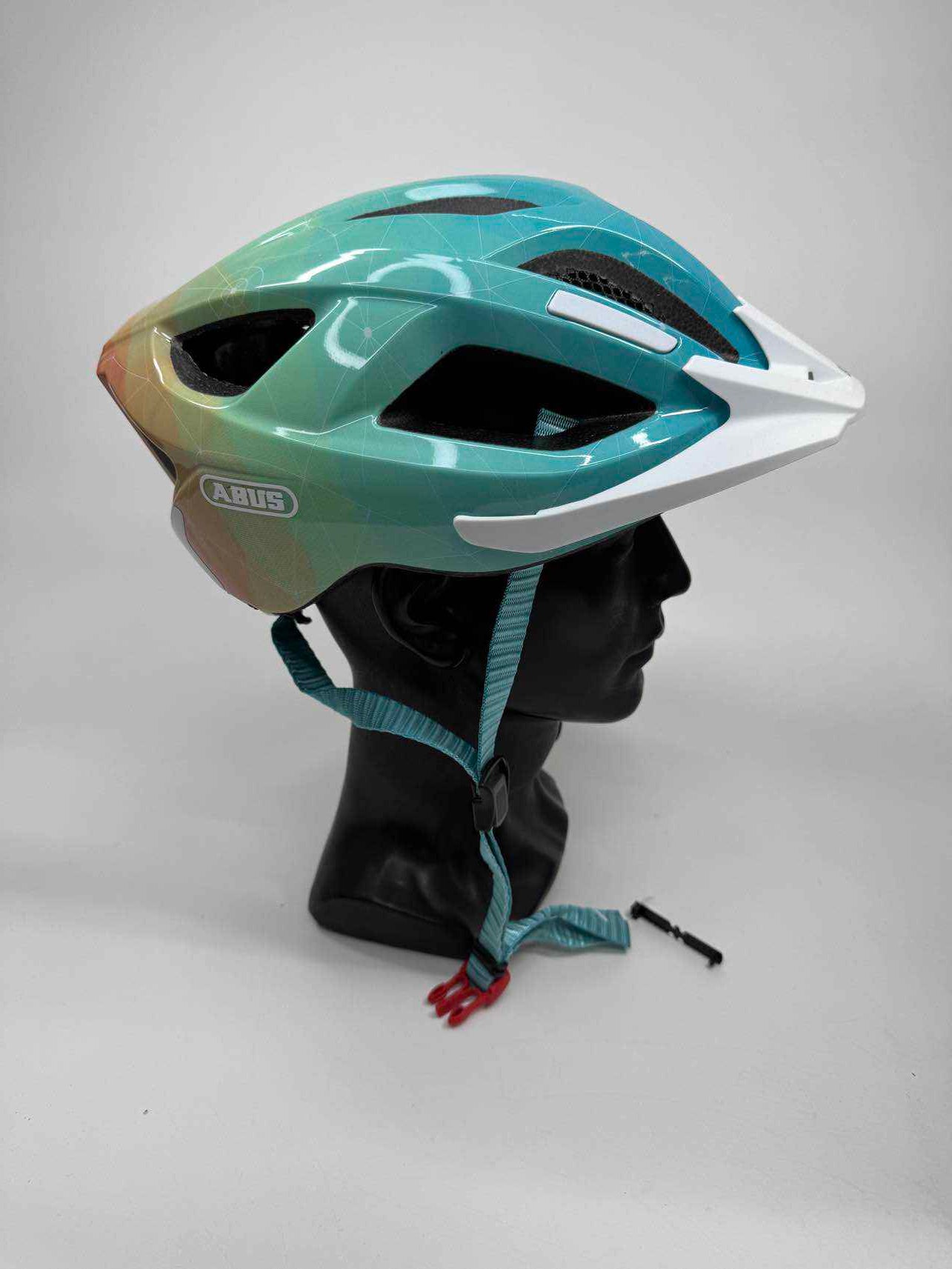 ABUS Aduro 2.0 blue art Fahrradhelm - Größe 52-58cm #4239