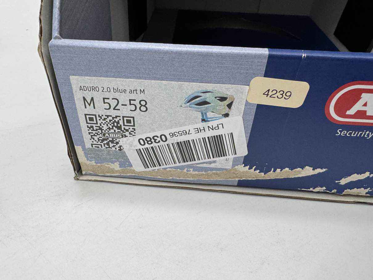 ABUS Aduro 2.0 blue art Fahrradhelm - Größe 52-58cm #4239