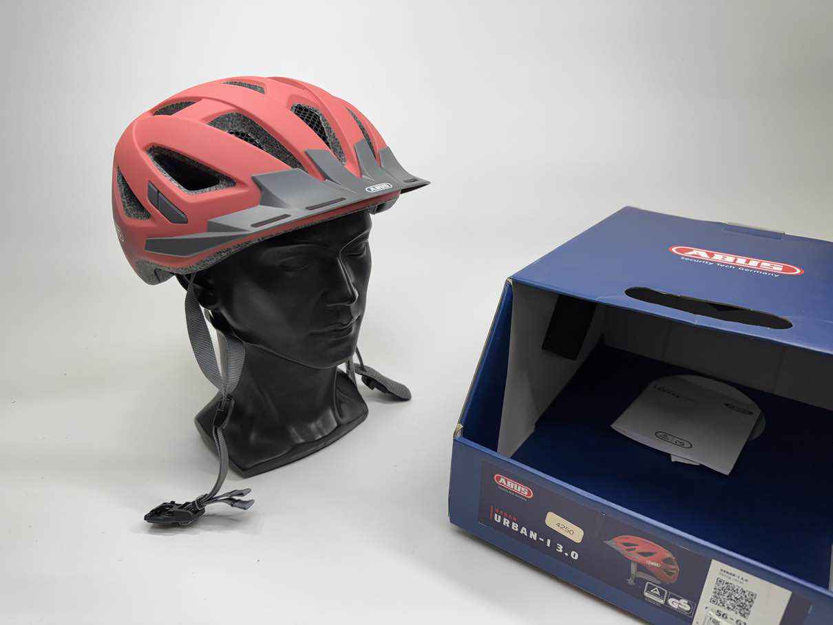 ABUS Urban-I 3.0 living coral Fahrradhelm - Größe 56-61cm #4250