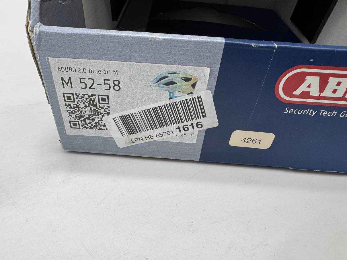 ABSU Aduro 2.0 blue art Fahrradhelm - Größe 52-58cm #4261