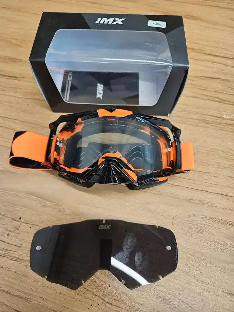 IMX RACING DUST Motorrad Schutzbrille #4425 - Black Forest Deals