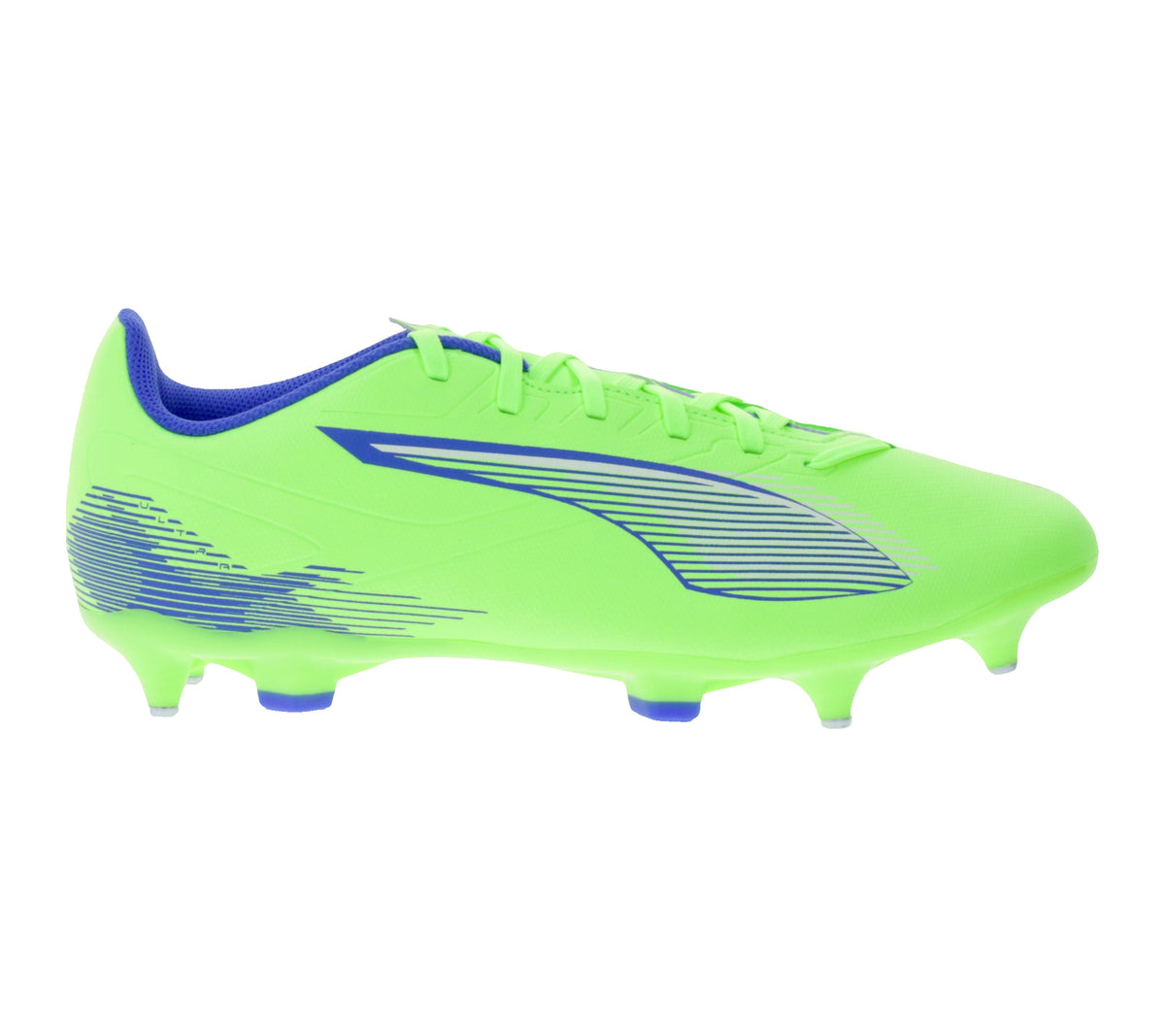 PUMA ULTRA 5 PLAY MxSG Fußballschuhe 107904 – Neon-Grün/Blau – Produktansicht 3
