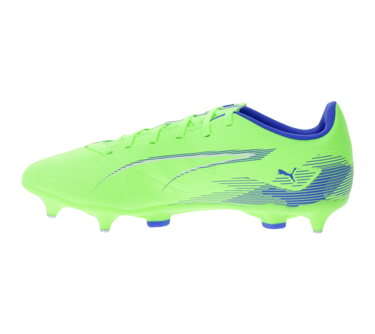 PUMA ULTRA 5 PLAY MxSG Fußballschuhe 107904 – Neon-Grün/Blau – Produktansicht 4