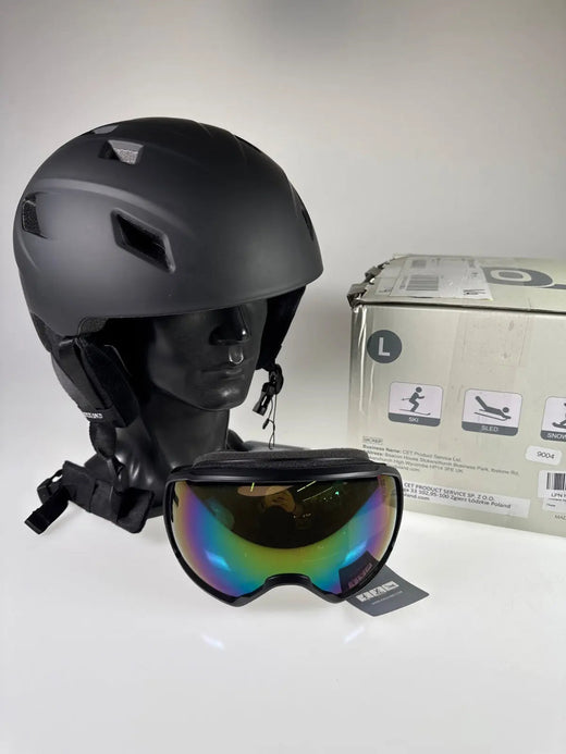 Odoland Skihelm mit Skibrille - Größe 59-62cm #9004 