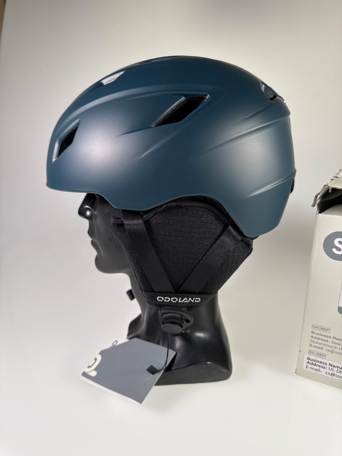 Odoland Skihelm mit Skibrille Set - Größe 52-55cm #8817 