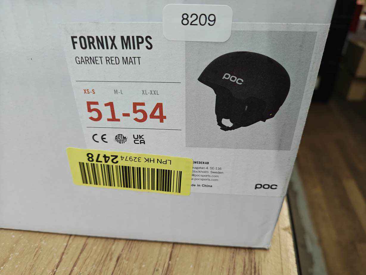 POC Fornix MIPS Skihelm - Größe 51-54 cm #8209 - Black Forest Deals