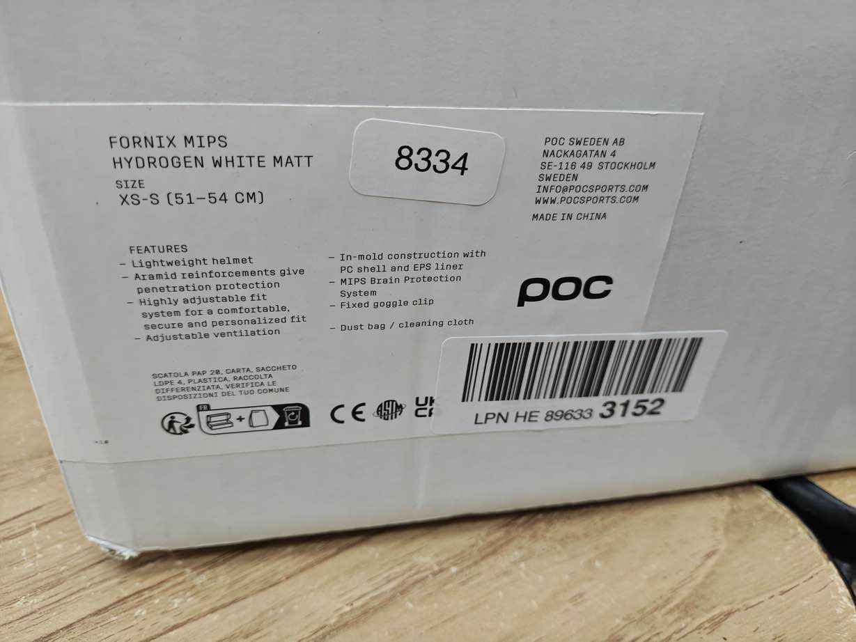 POC Fornix MIPS Skihelm - Größe 51-54 cm #8334 - Black Forest Deals