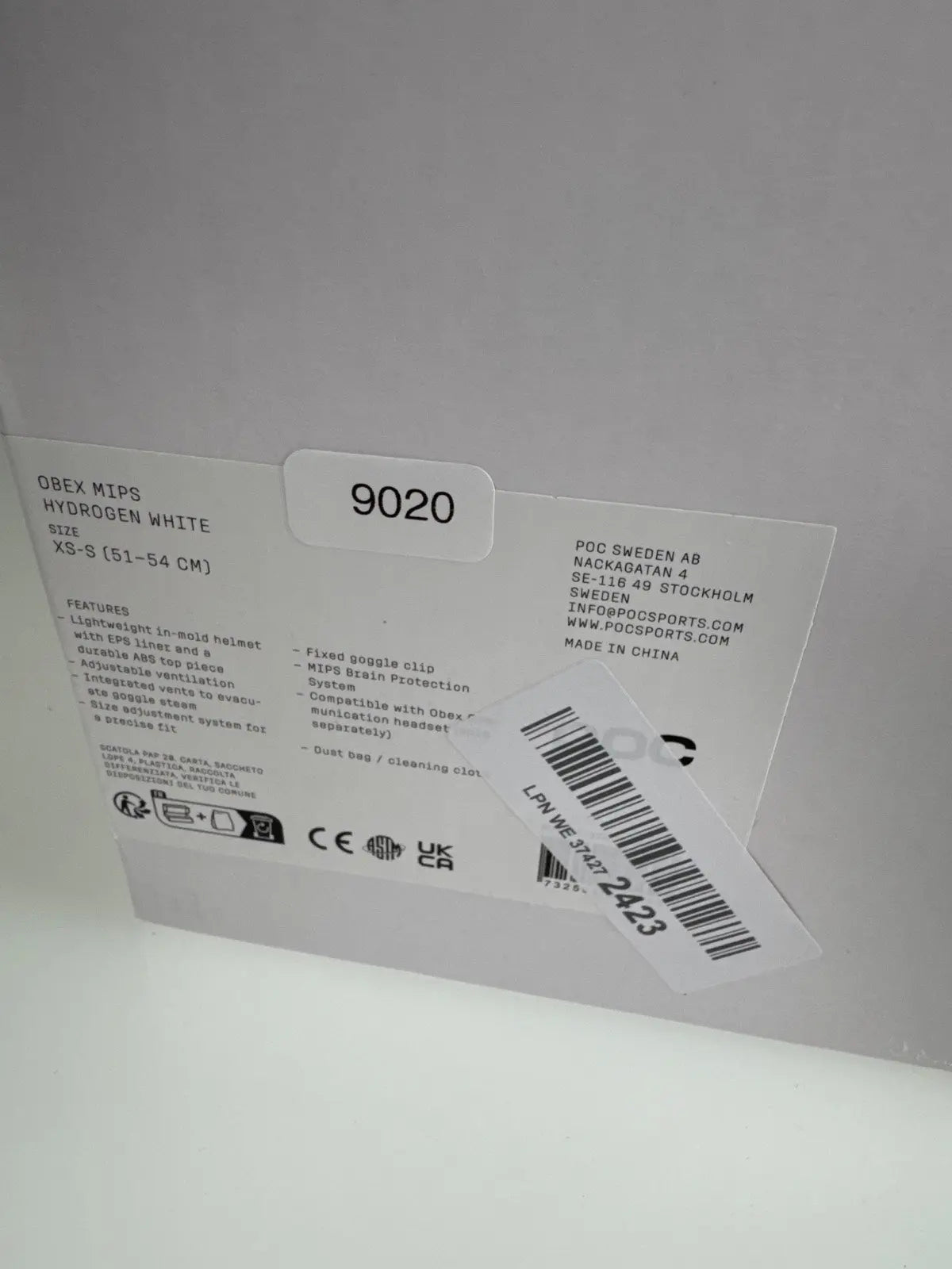 POC Obex MIPS Skihelm - Größe 51-54cm #9020 