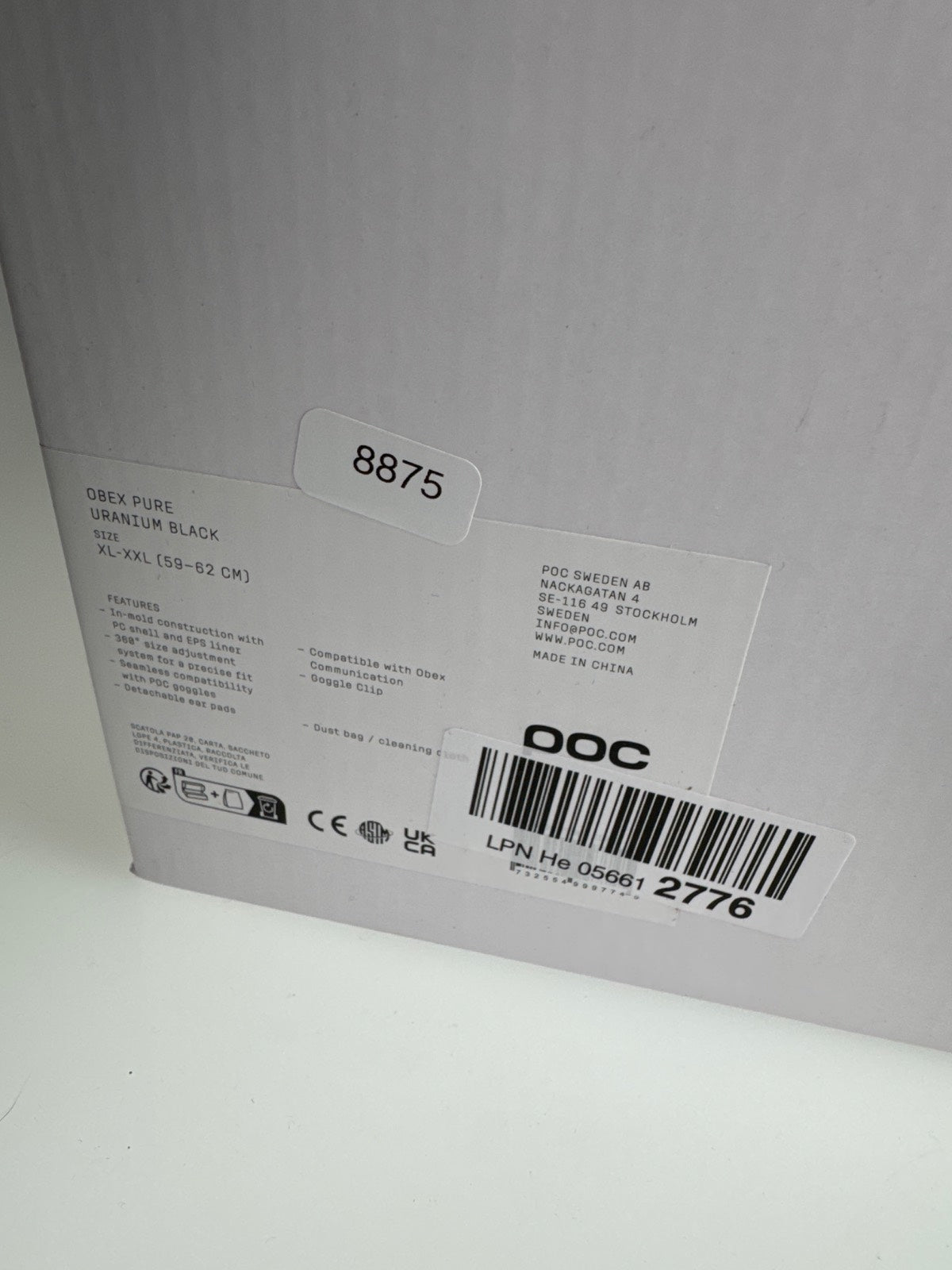 POC Obex Pure Skihelm - Größe 59-62cm #8875 