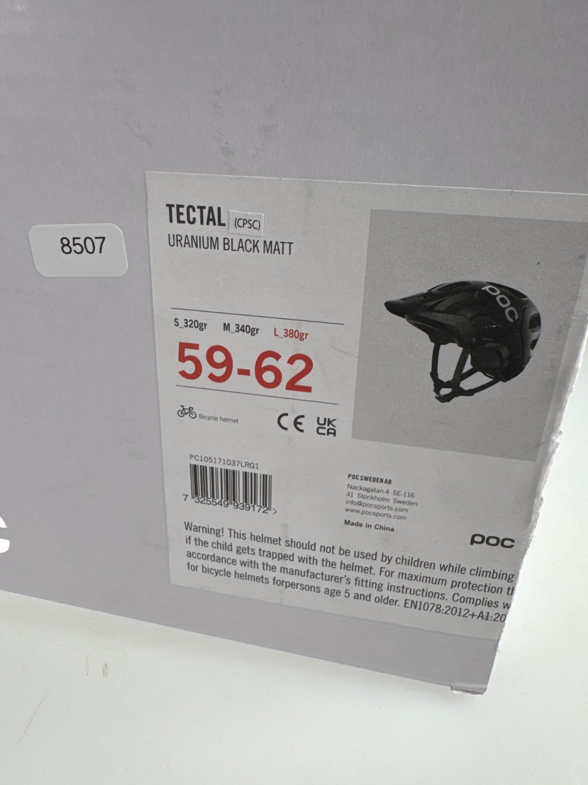 POC Tectal Fahrradhelm - Größe 59-62cm #8507 