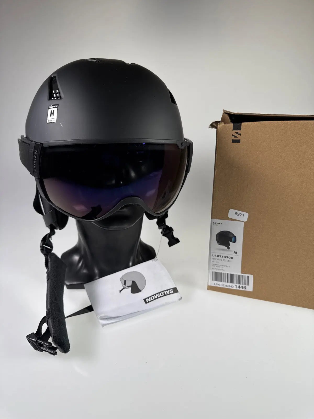 Salomon Driver S Skihelm Visor - Größe 56-59cm #8971 
