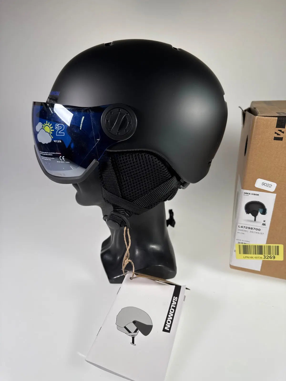 Salomon Orka Visor Kids Skihelm - Größe 53-56cm #9022