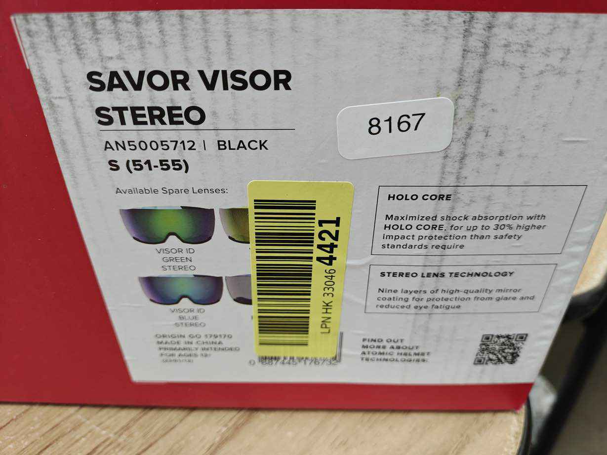 ATOMIC SAVOR VISOR STEREO Skihelm - Größe 51-55 cm #8167