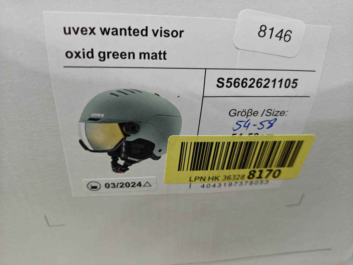 Uvex wanted Visor Skihelm - Größe 54-58cm #8146