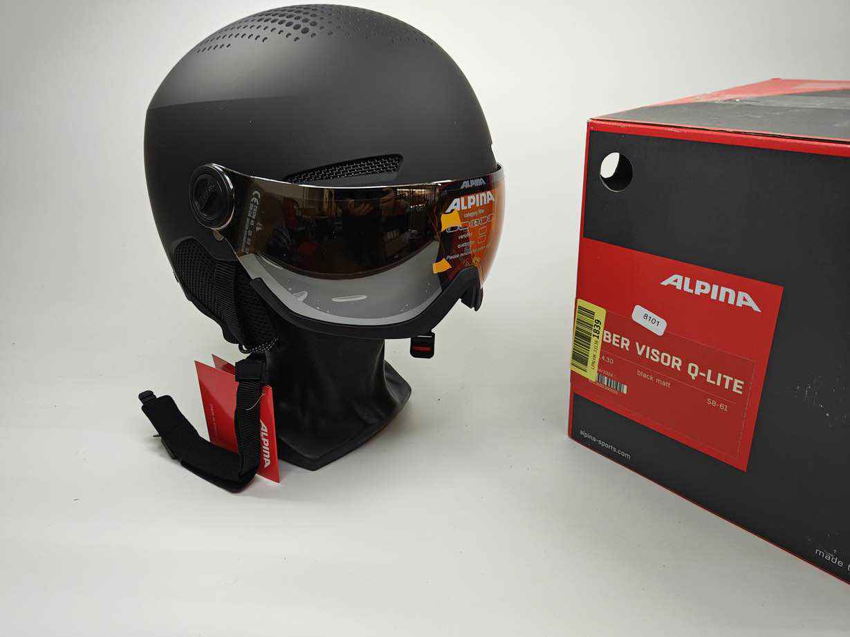 ALPINA ARBER VISOR Q-LITE Skihelm - Größe 58-61 cm #8101
