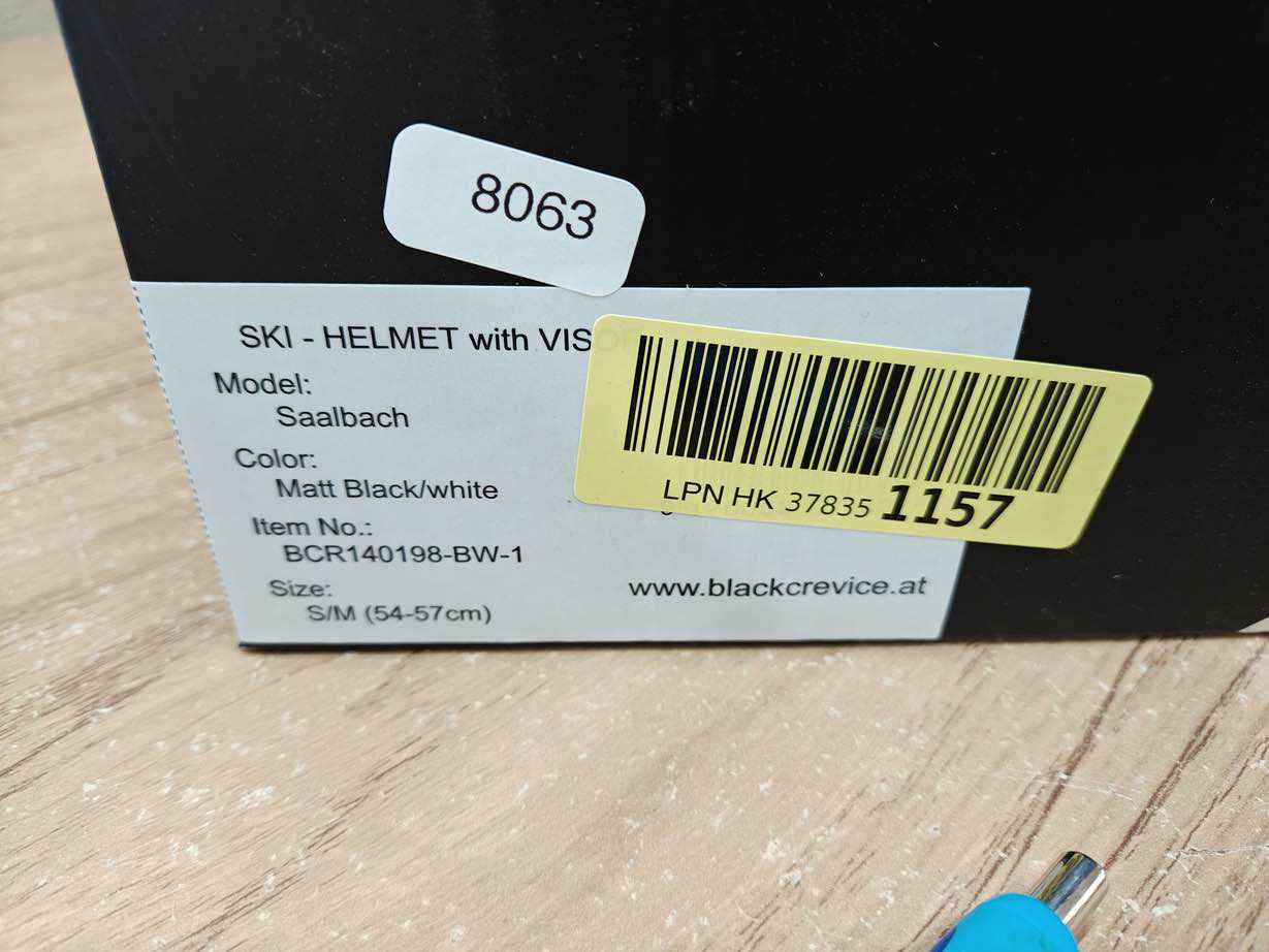 Black Crevice Saalbach Skihelm - Größe 54-57 cm #8063
