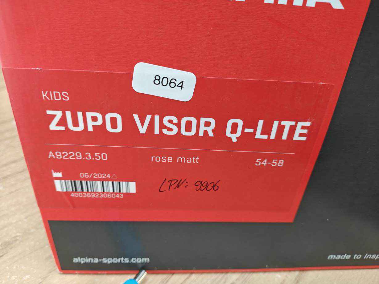 ALPINA ZUPO VISOR Q-LITE Skihelm - Größe 54-58 cm #8064