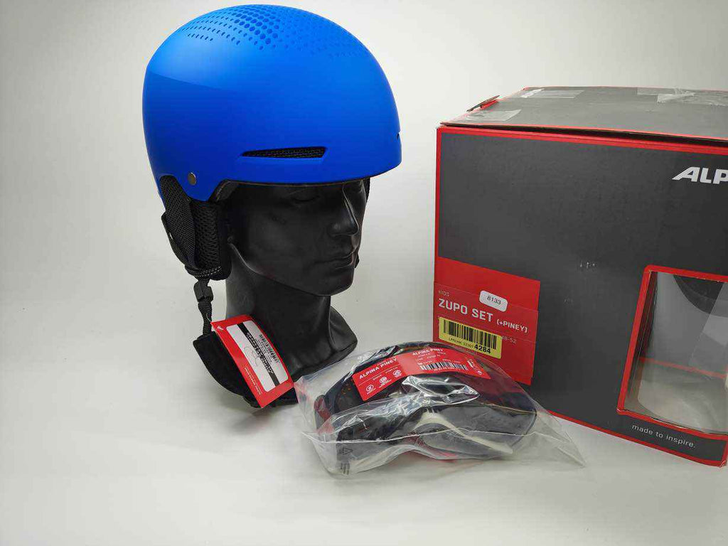 ALPINA ZUPO SET (+PINEY) Skihelm - Größe 48-52 cm #8133