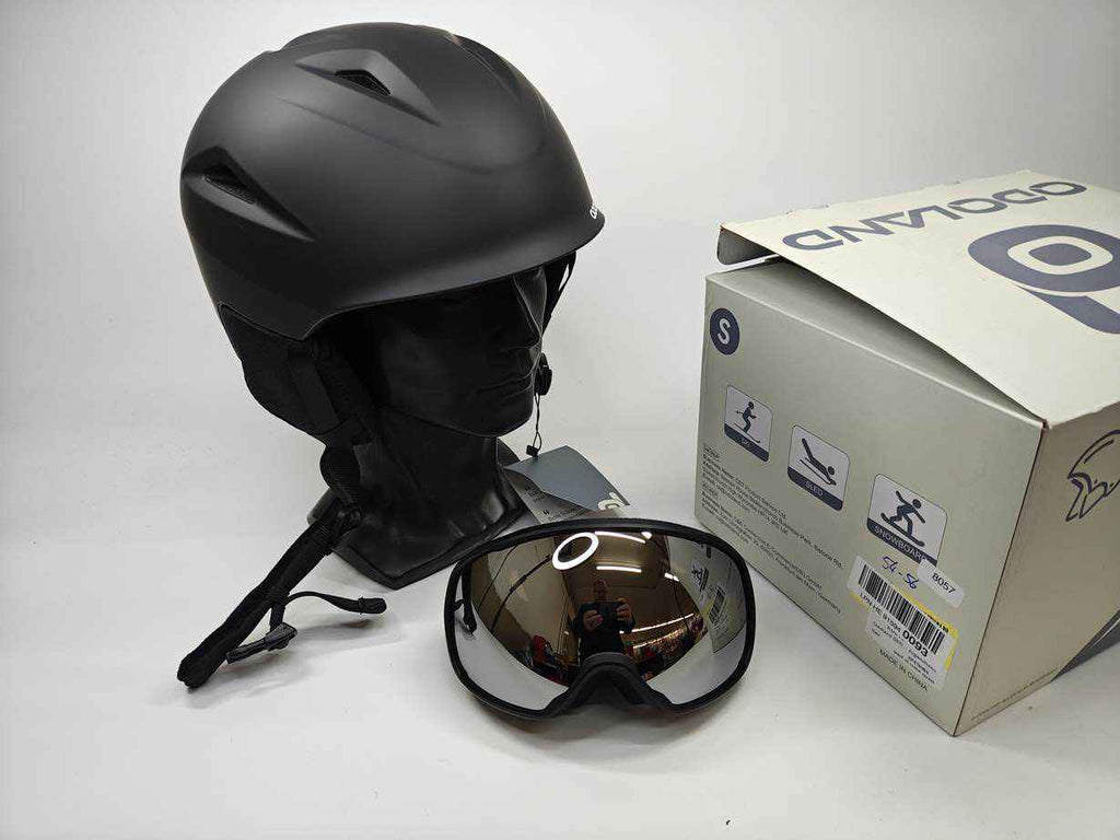 Odoland Skihelm mit Skibrille - Größe 54-56 cm #8057