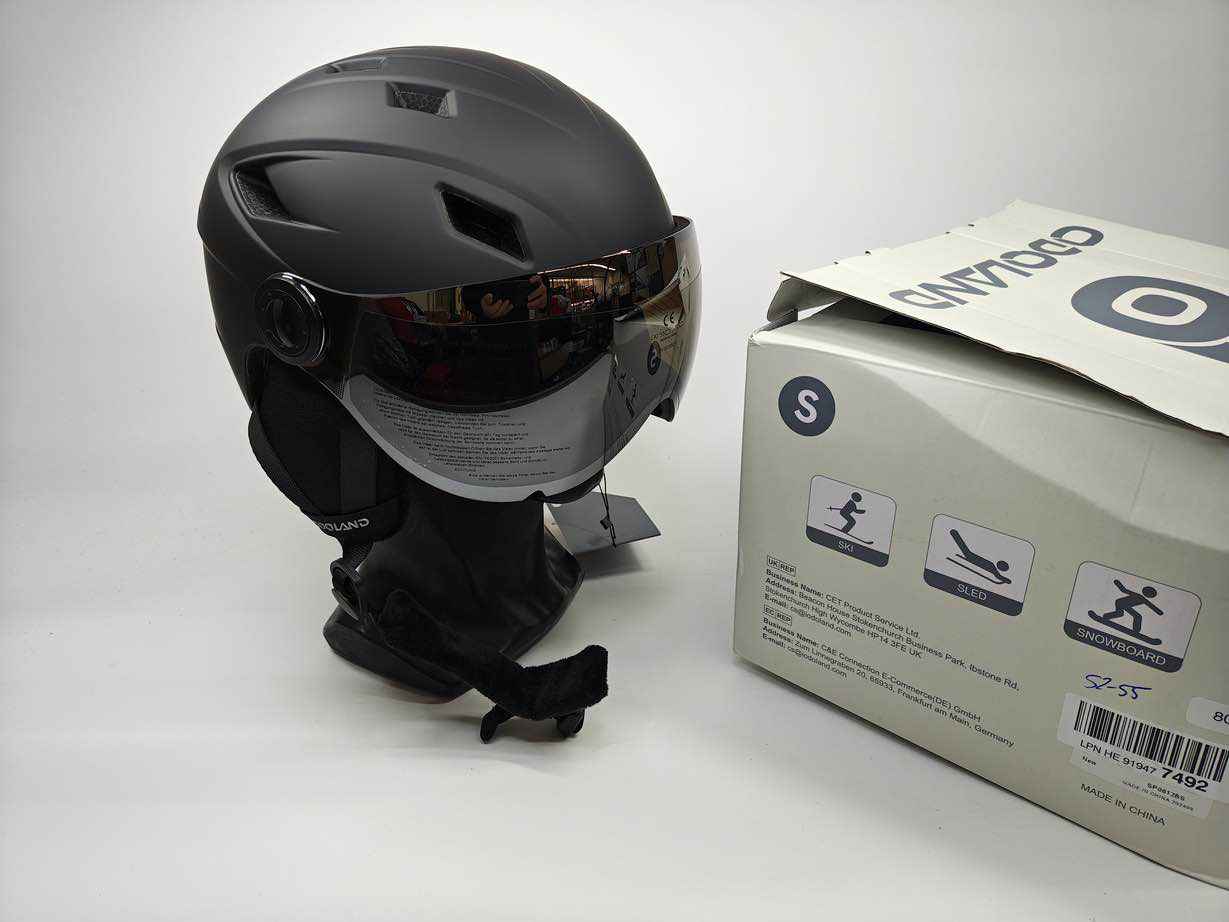 Odoland Erwachsene Skihelm mit Visier Skihelm - Größe 52-55 cm #8058