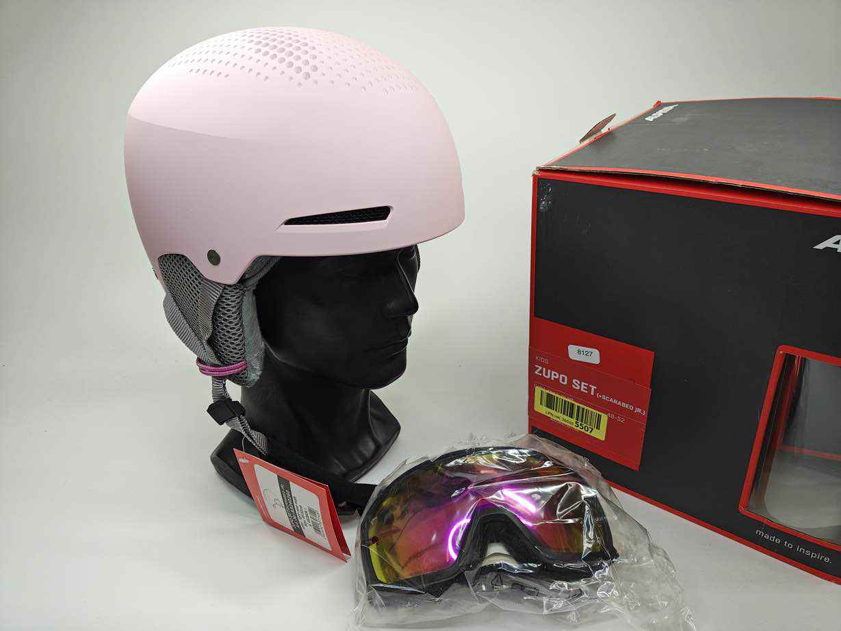 ALPINA ZUPO SET (+SCARABEO JR) Skihelm - Größe 48-52 cm #8127