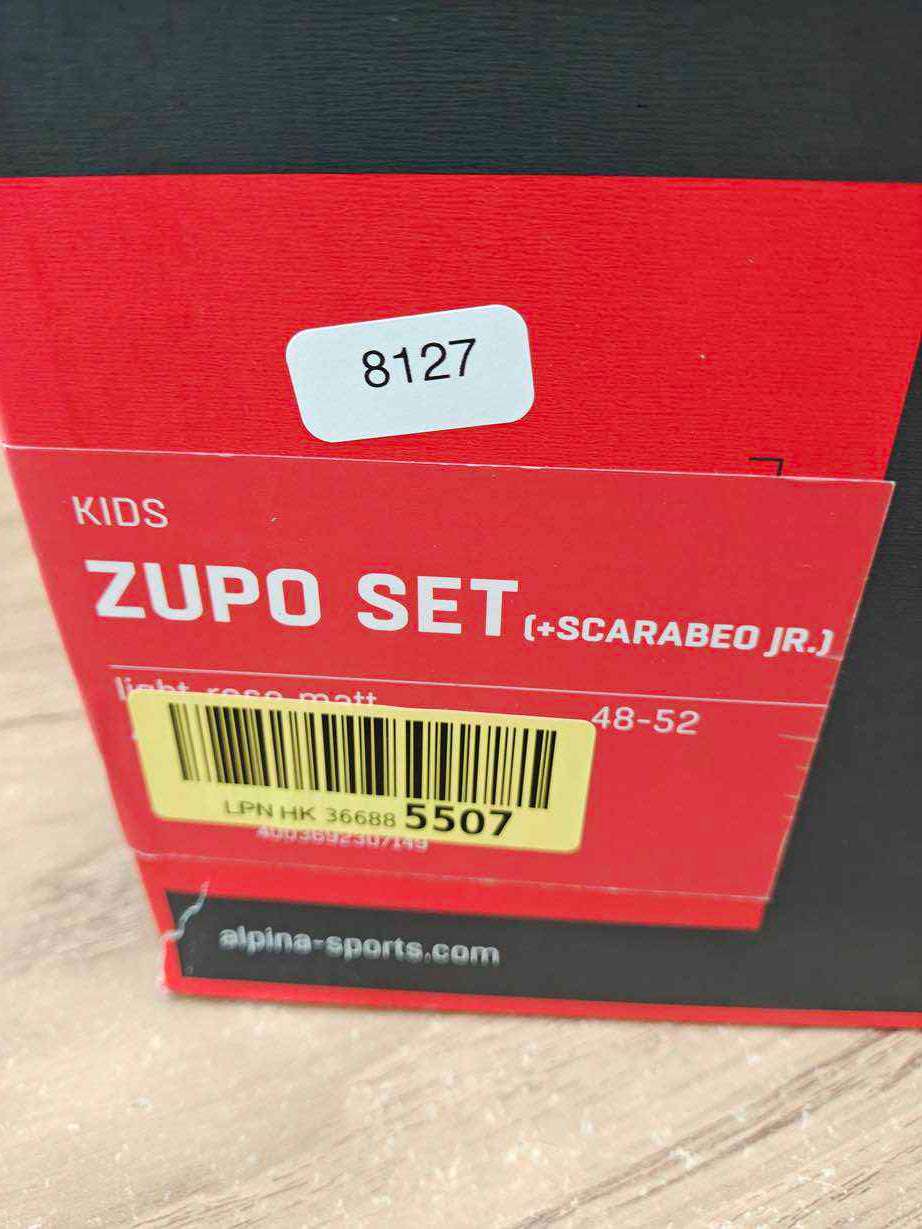 ALPINA ZUPO SET (+SCARABEO JR) Skihelm - Größe 48-52 cm #8127