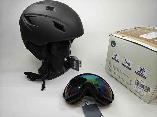 Odoland Skihelm und Skibrille Set - Größe 59-62 cm #8047