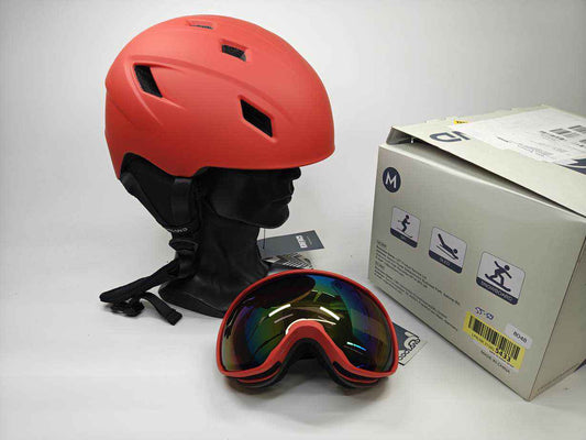 Odoland Skihelm und Skibrille Set - Größe 55-59 cm #8048