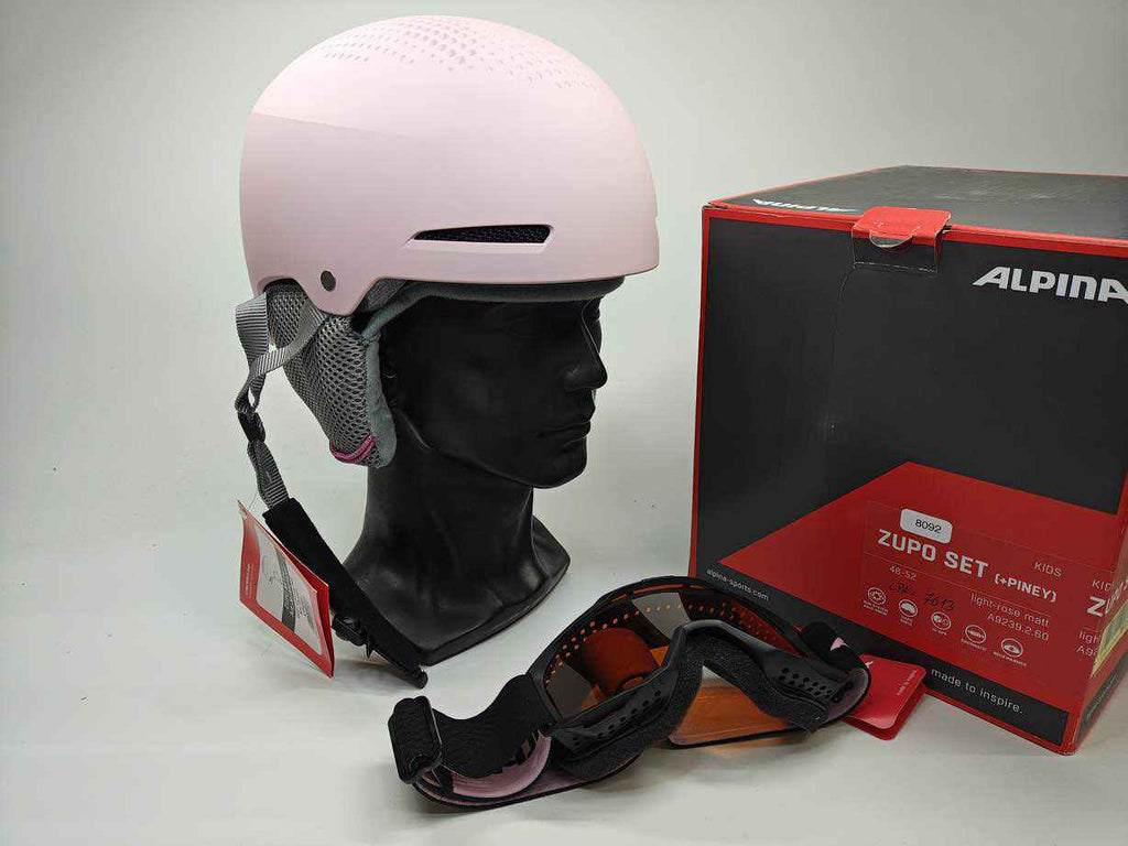 ALPINA ZUPO Set (+Piney) Skihelm - Größe 48-52 cm #8092