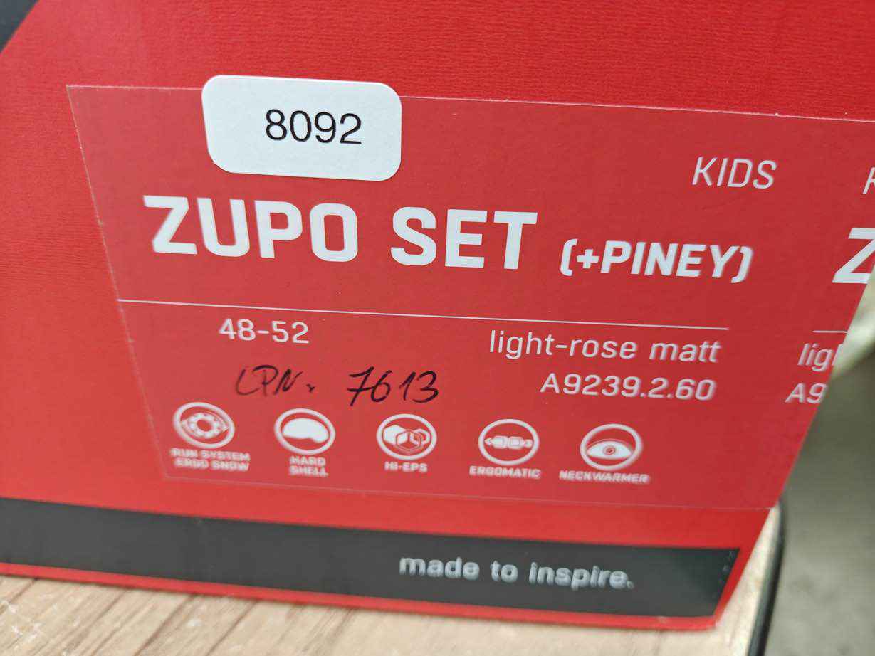 ALPINA ZUPO Set (+Piney) Skihelm - Größe 48-52 cm #8092