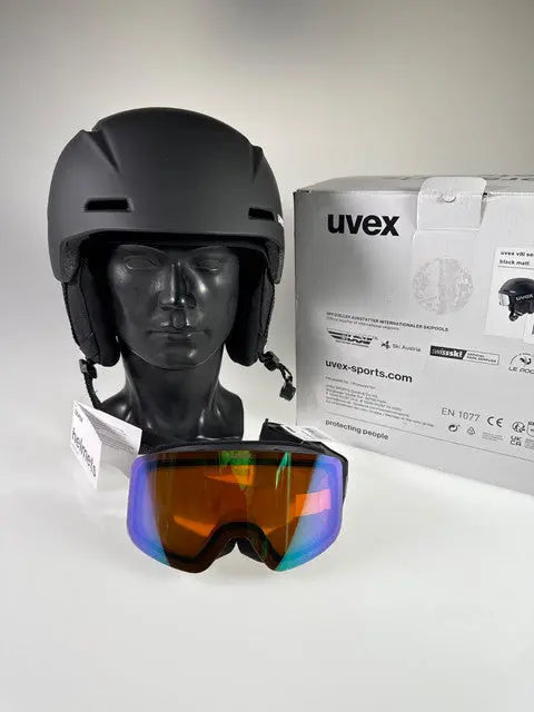 Uvex viti Set Skihelm mit Brille - Größe 54-58cm #9175