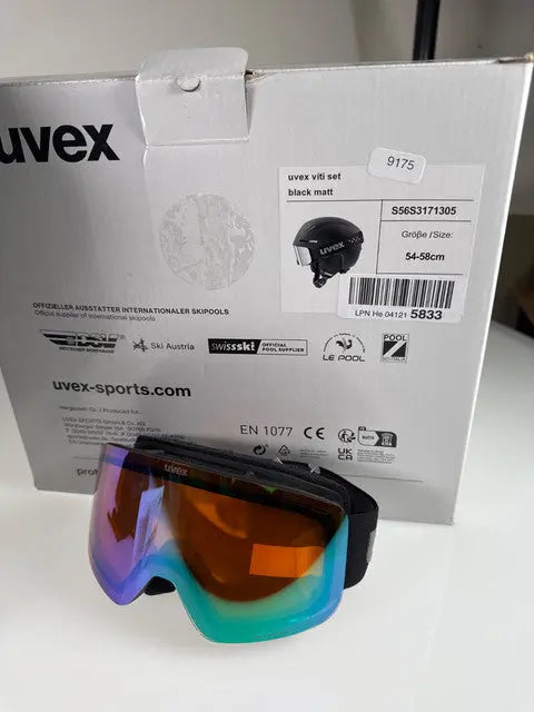 Uvex viti Set Skihelm mit Brille - Größe 54-58cm #9175